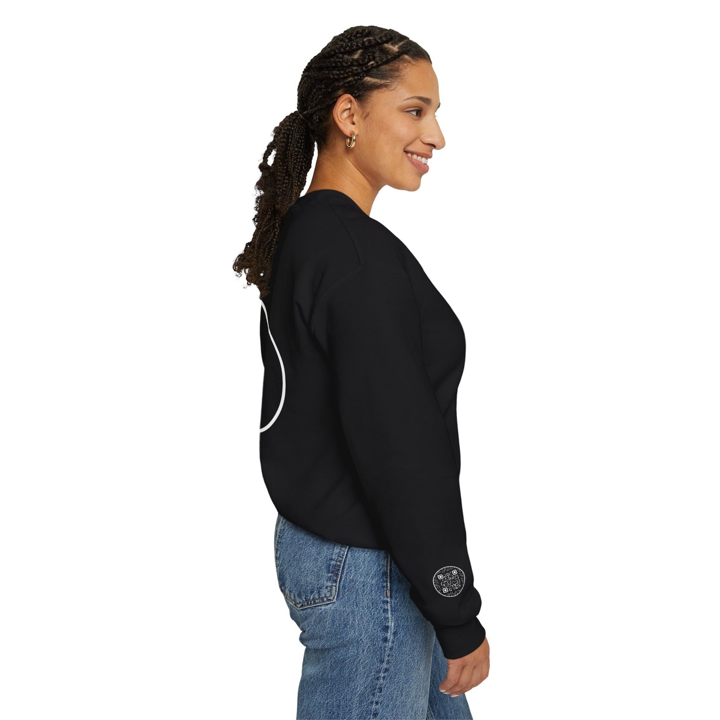 hi im nobodi logo Crewneck