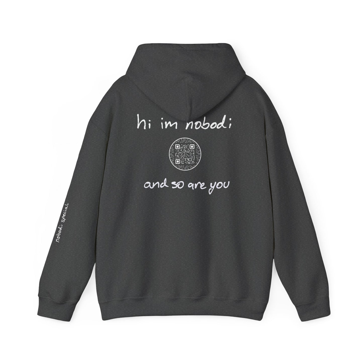 hi im nobodi logo Hoodie