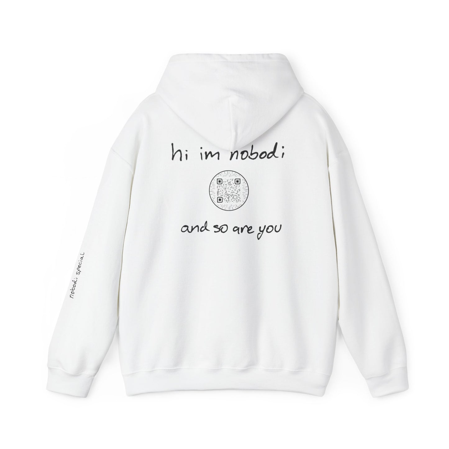 hi im nobodi logo Hoodie