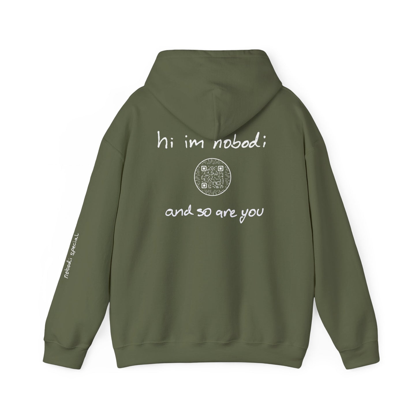 hi im nobodi logo Hoodie