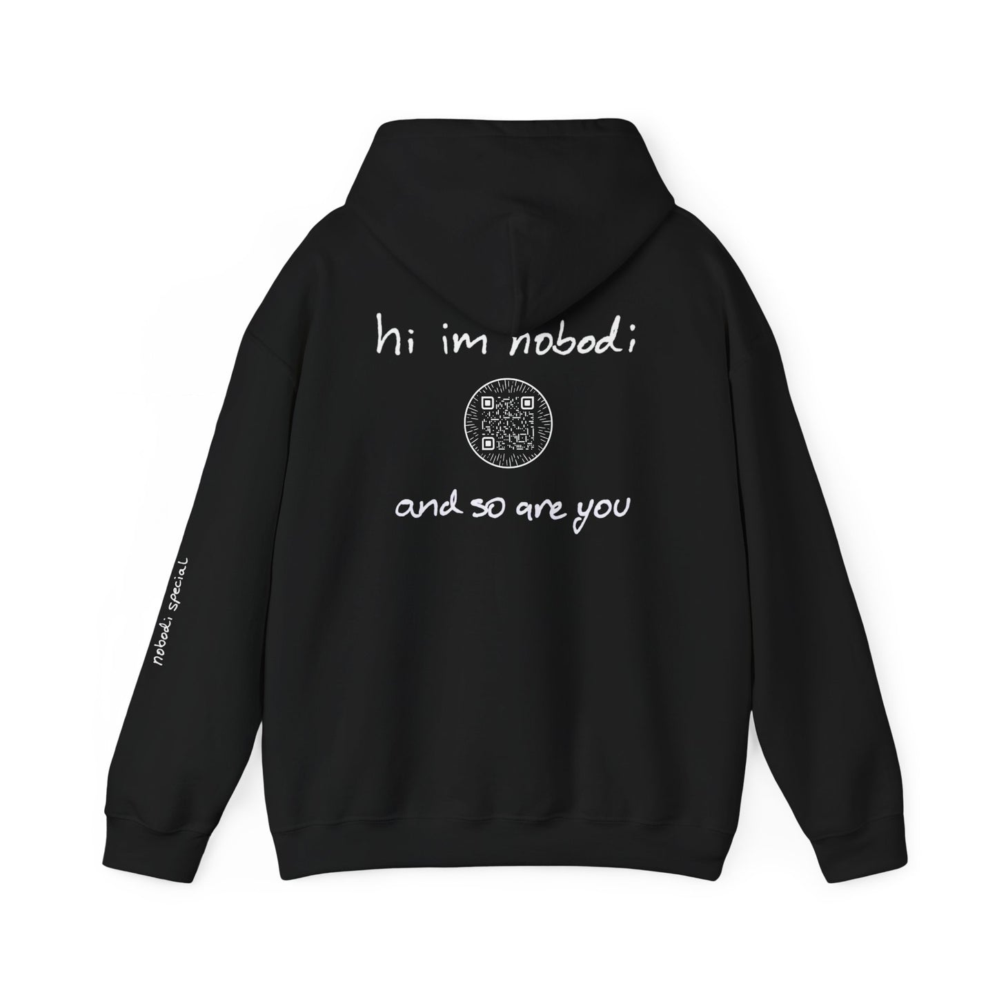 hi im nobodi logo Hoodie