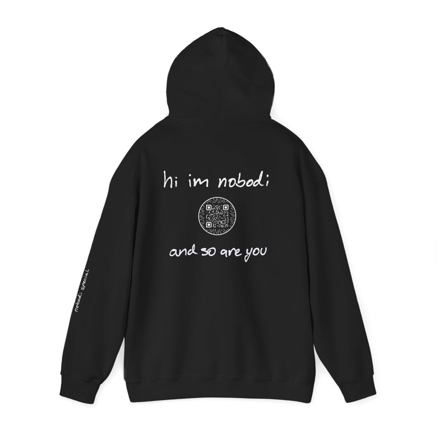 hi im nobodi logo Hoodie